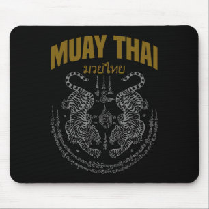 Mousepad Muay Thai Art Twin Tigers Muay Thai Fighter Mma Mã