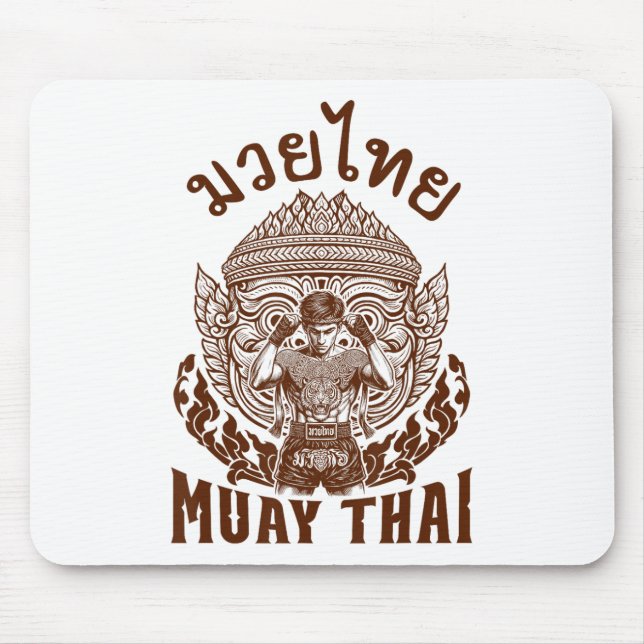 Mousepad Muay Thai Boxer Boxer Lover Thai Boxing Tailândia (Frente)