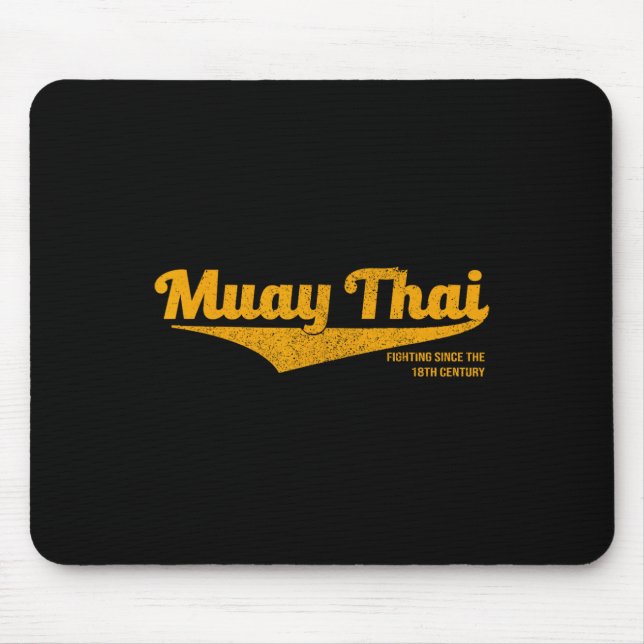Mousepad Muay Thai Kickboxing Angustiado, Mma, Bjj, Tailând (Frente)
