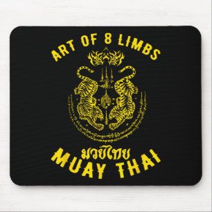 Mousepad Muay Thai Masculino Mma Tigre Luta de Rua Muay Tha
