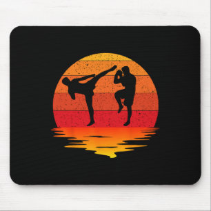 Mousepad Muay Thai Retro Vintage Artes Marciais Combate Box