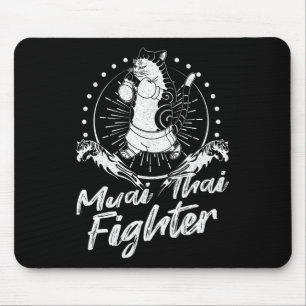 Mousepad Muay Thai Tailândia Punho Anel Joelho Lutador Técn
