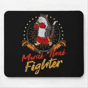 Mousepad Muay Thai Tailândia Punho Anel Joelho Lutador Técn