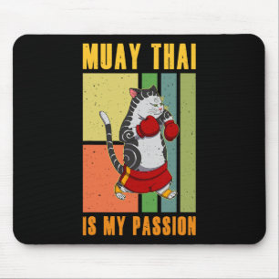 Mousepad Muay Thai Tailândia Punho Ringue Joelho Lutador Té