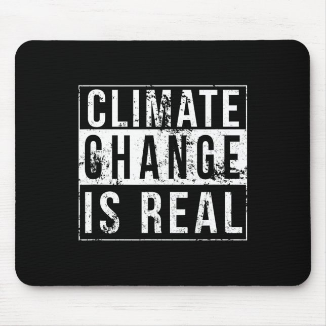 Mousepad Mudança climática é uma verdadeira greve global Ho (Frente)