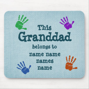 Mousepad Mude todos os nomes que este vovô pertence. .