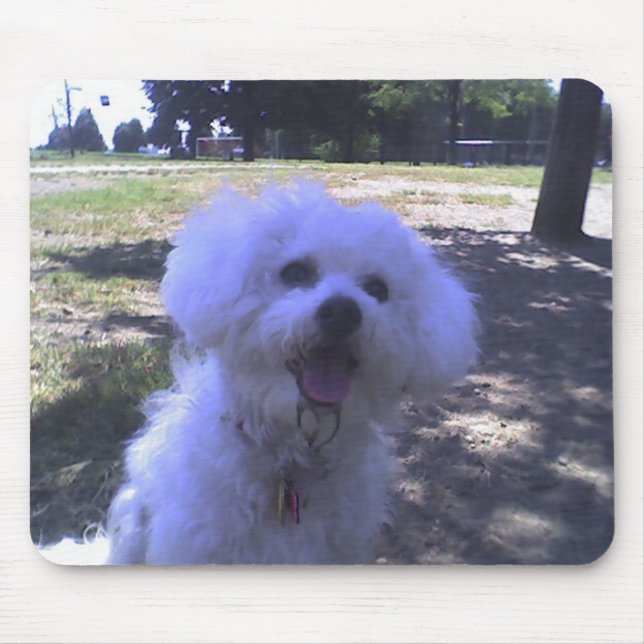 Mousepad Muffie no parque do cão (Frente)