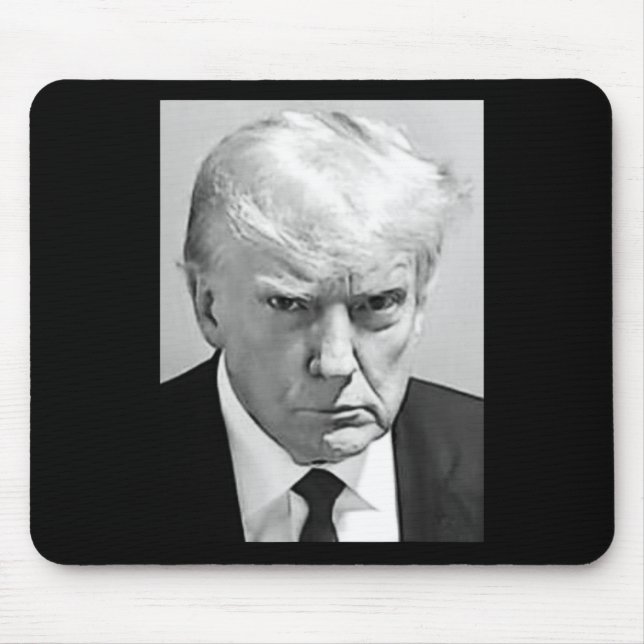 Mousepad Mug Shot - Donald Trump Mug Shot (Frente)