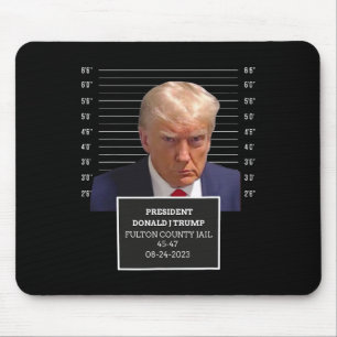 Mousepad Mug Shot Presidente Donald J Trump Mugshot 2023 Di