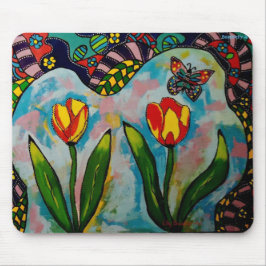 Mousepad Muismat "Flower-Art"