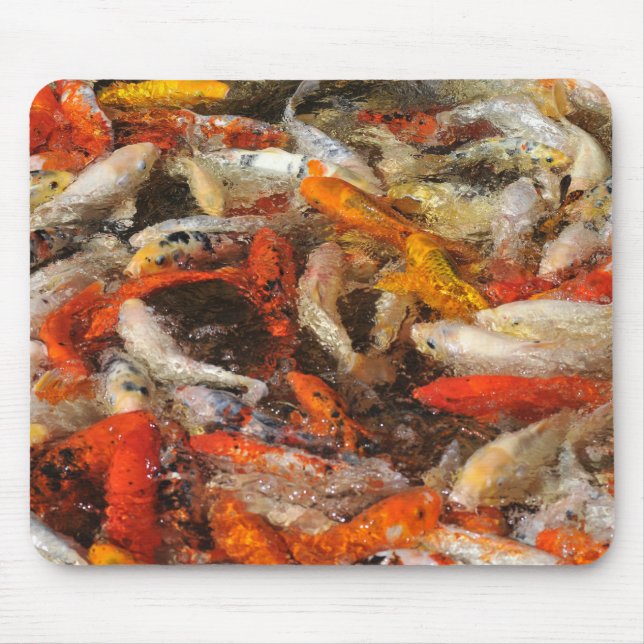Mousepad Muitas cores koi carp (Frente)