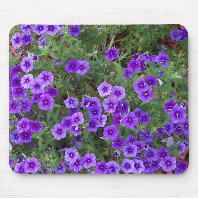 Mousepad Muitas flores roxas escuras (Frente)