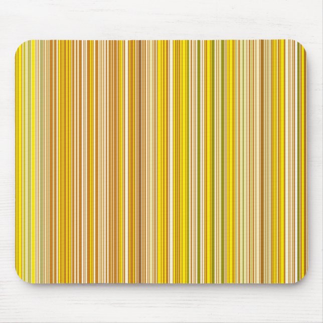 Mousepad Muitas listras multicoloridas em amarelo... (Frente)