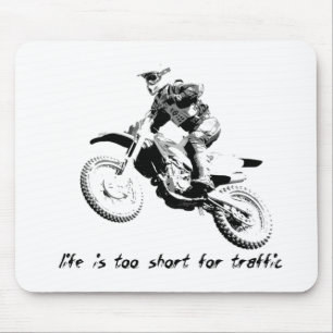 Mousepad Muito Baixo para o Tráfego - Motocross de Biciclet