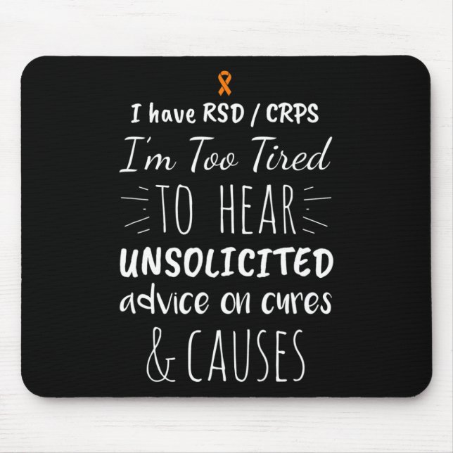 Mousepad Muito Cansado Para Aconselhamento Não Solicitado R (Frente)