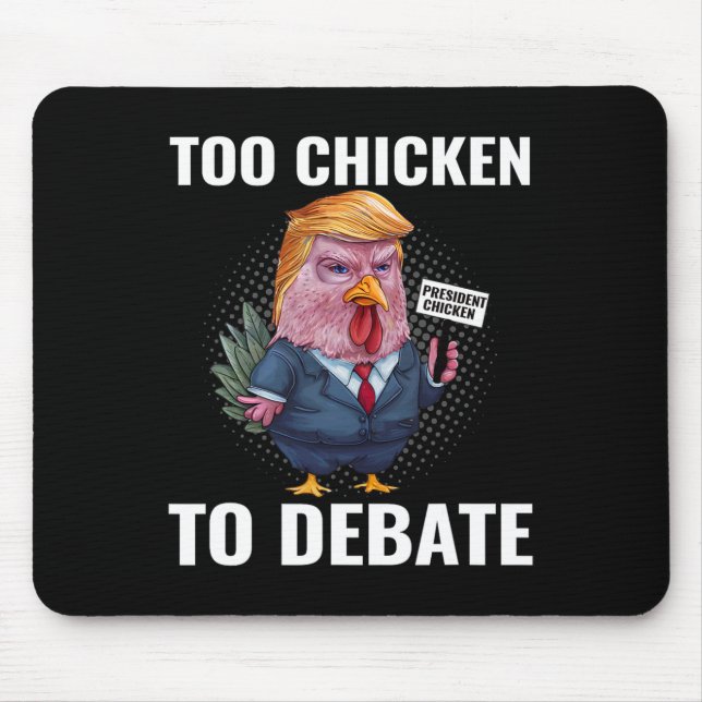 Mousepad Muito Frango Para Debater Kamala Harris Engraçado (Frente)