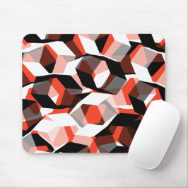 Mousepad Muitos hexágonos com partes descoloradas, em verme