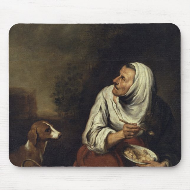Mousepad Mulher adulta com cão (Frente)