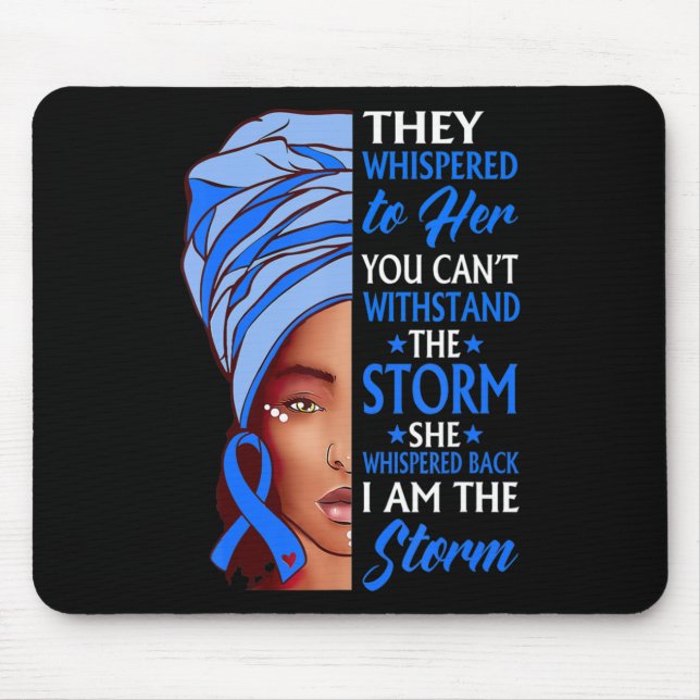 Mousepad Mulher Africana Afro I Am Tempestade Ataxia Consci (Frente)