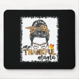 Mousepad Mulher agradecida Mama Mensagem Bun outono
