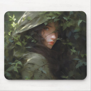 Mousepad Mulher Anime Menina da Floresta