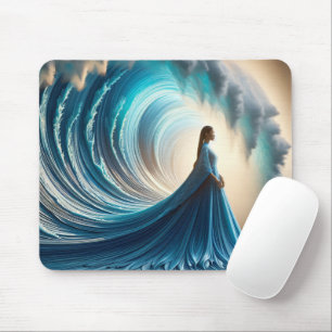 Mousepad Mulher Asiática com a Onda
