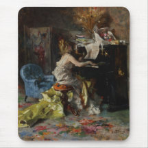 Mulher Bonita Tocando Piano (por Boldini)