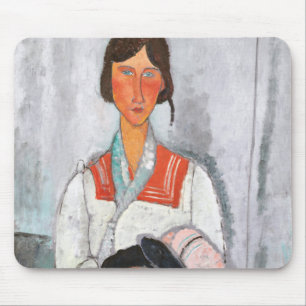 Mousepad Mulher cigana com bebê, Modigliani