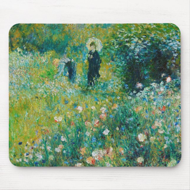 Mousepad Mulher com Parasol, Jardim, Renoir (Frente)