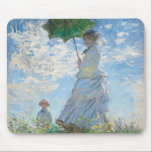 Mousepad Mulher com Parasol, Madame Monet e seu filho<br><div class="desc">Impressionista Paisagem de Claude Monet - Clássicas Masteroides - Série Impressionista de Claude Monet - Mulher com Parasol, Madame Monet e seu Filho</div>