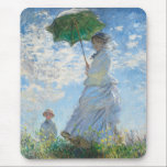 Mousepad Mulher com Parasol, Madame Monet e seu filho<br><div class="desc">Impressionista Paisagem de Claude Monet - Clássicos Masterpedaços - Série Impressionista de Claude Monet - Mulher com Parasol, Madame Monet e Seu Filho</div>