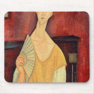Mousepad Mulher com um fã 1919