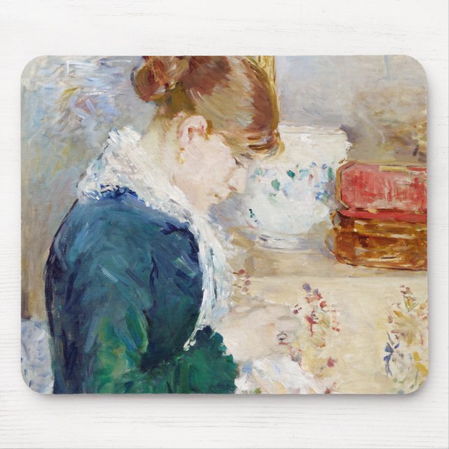 Mousepad Mulher costurando, Berthe Morisot (Frente)