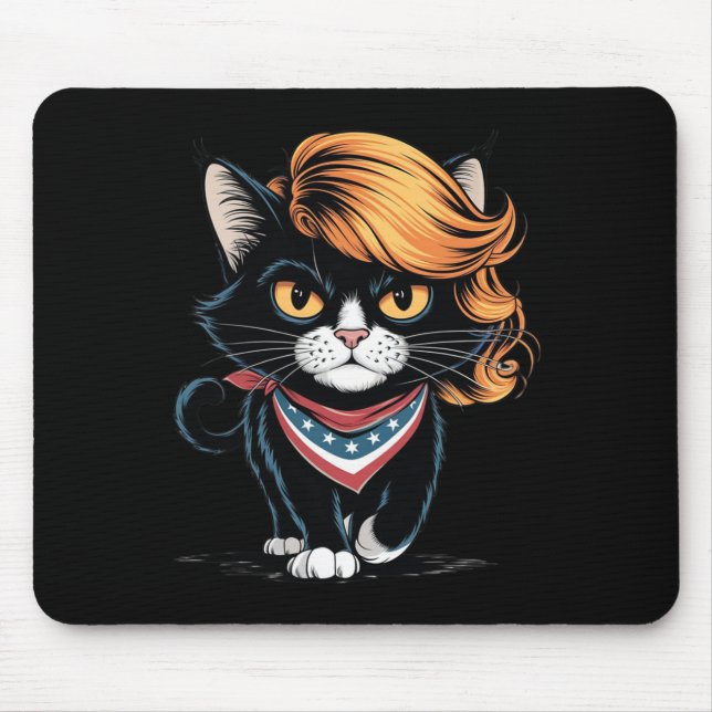 Mousepad Mulher De Gato Engraçada Sem Filhos Votando Kama (Frente)