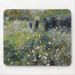 Mousepad Mulher de Parasol em Jardim por Auguste Renoir