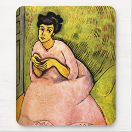 Mousepad Mulher de Rosa (Senhora Elegante) (Retrato feminin