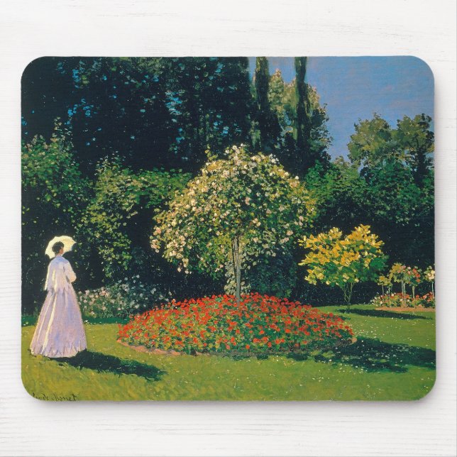 Mousepad Mulher em um Jardim, Monet (Frente)
