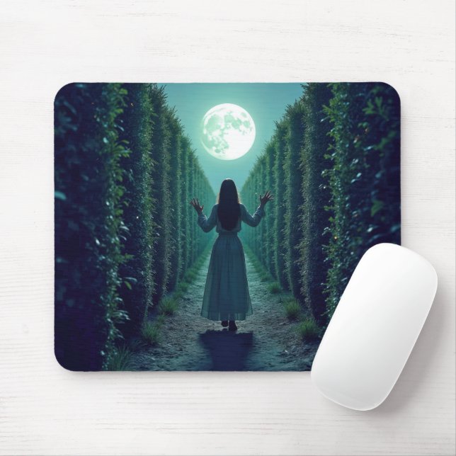 Mousepad Mulher em uma Alta Sebe ao Luar (Com mouse)