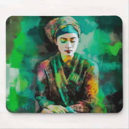 Mousepad Mulher em Verde