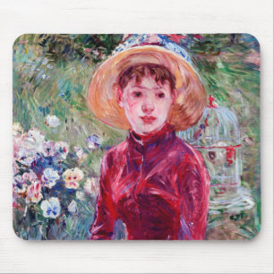 Mousepad Mulher em Vermelho, Berthe Morisot