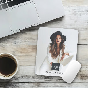 Mousepad Mulher Empresária Moderna e Sofisticada Foto Monog