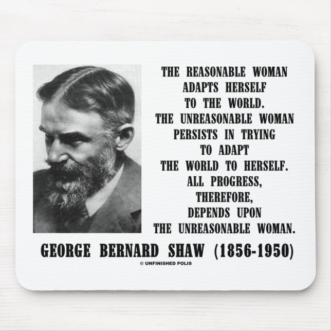 Mousepad Mulher Excessiva G. B. Shaw Cote (Frente)