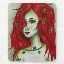 Mulher Fantasia Sexy Ruiva Ninfa da Hera Retrato A