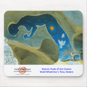 Mousepad Mulher feita do cosmos/tapete do rato