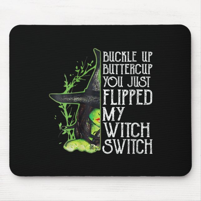 Mousepad Mulher Feiticeira Enfiada No Copo De Manteiga Que  (Frente)