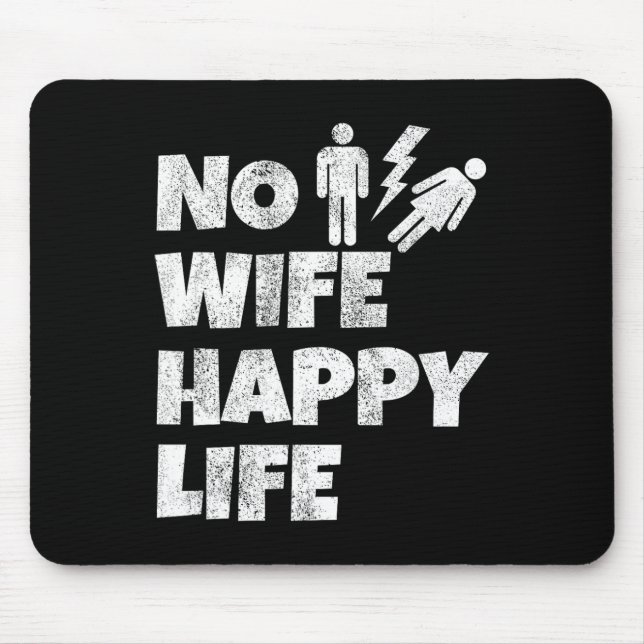 Mousepad Mulher Feliz Vida Esposas Noiva Casamento Cantando (Frente)