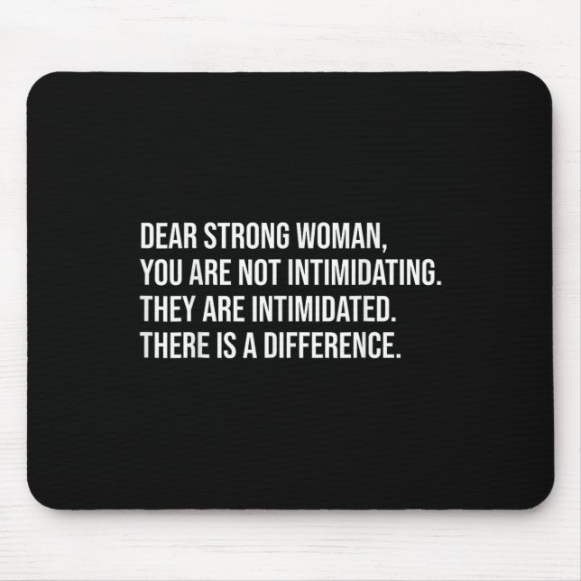 Mousepad Mulher Forte: Feminista Pró Escolha (Frente)