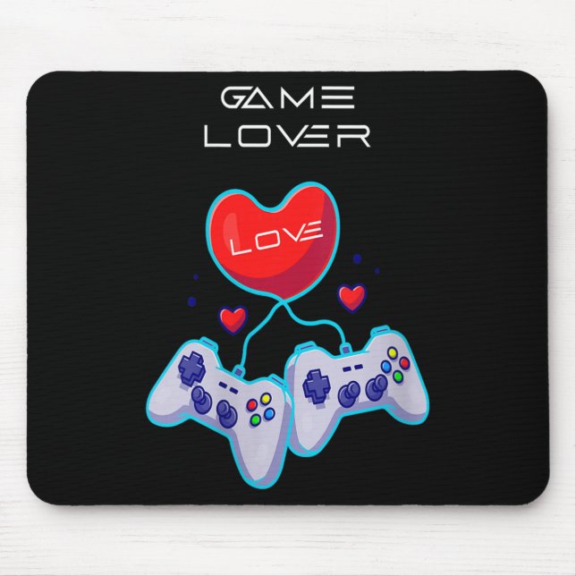Mousepad Mulher Gamer Casal Adora Gamepad Tema Humor Cardía (Frente)