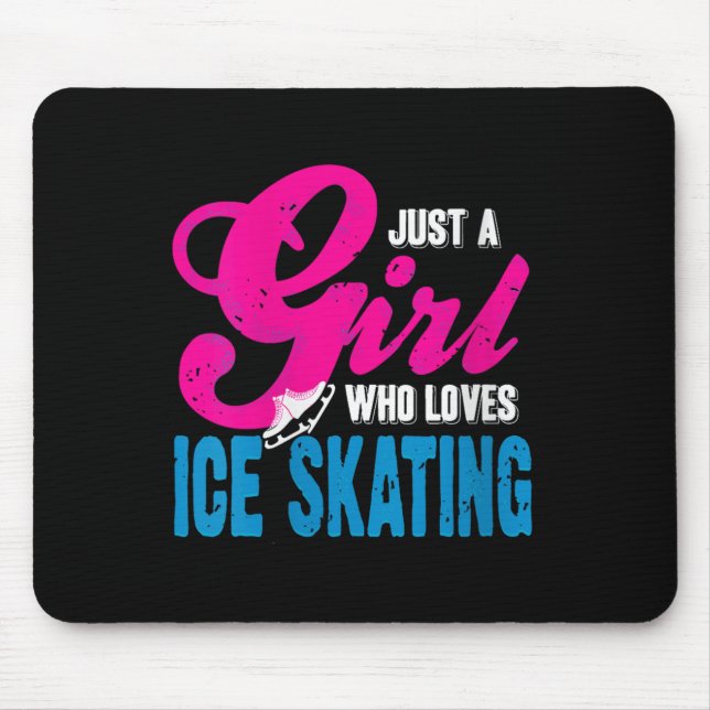 Mousepad Mulher Ice Skating Girl Que Gloria Com Graça E (Frente)