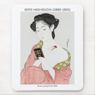 Mousepad Mulher japonesa aplicando pó - Goyō Hashiguchi